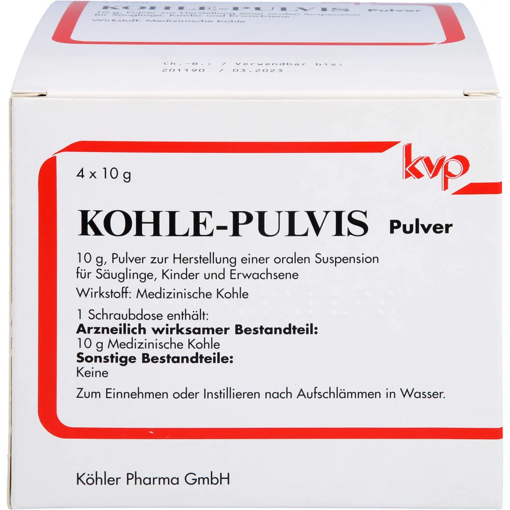 Kohle pulvis Pulver 40 g