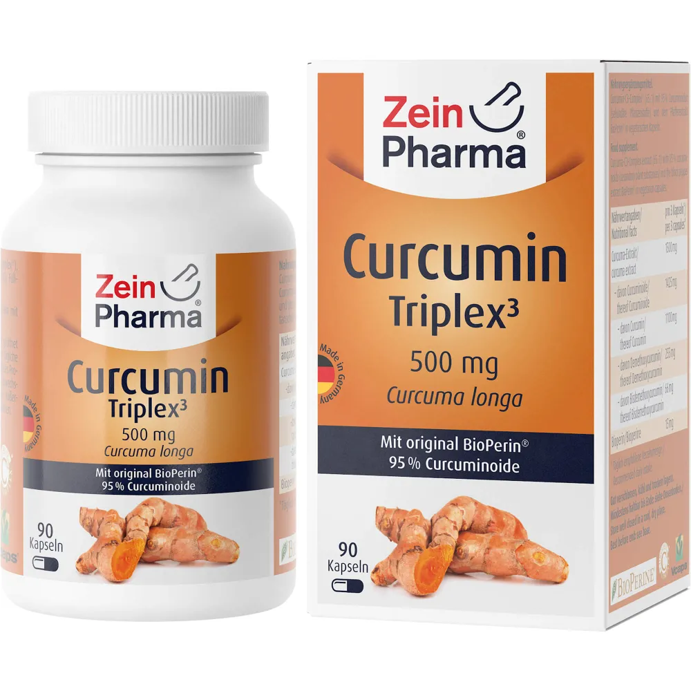 Curcumin-Triplex3 500 mg/Kap.95% Curcumin+BioPerin 90 St