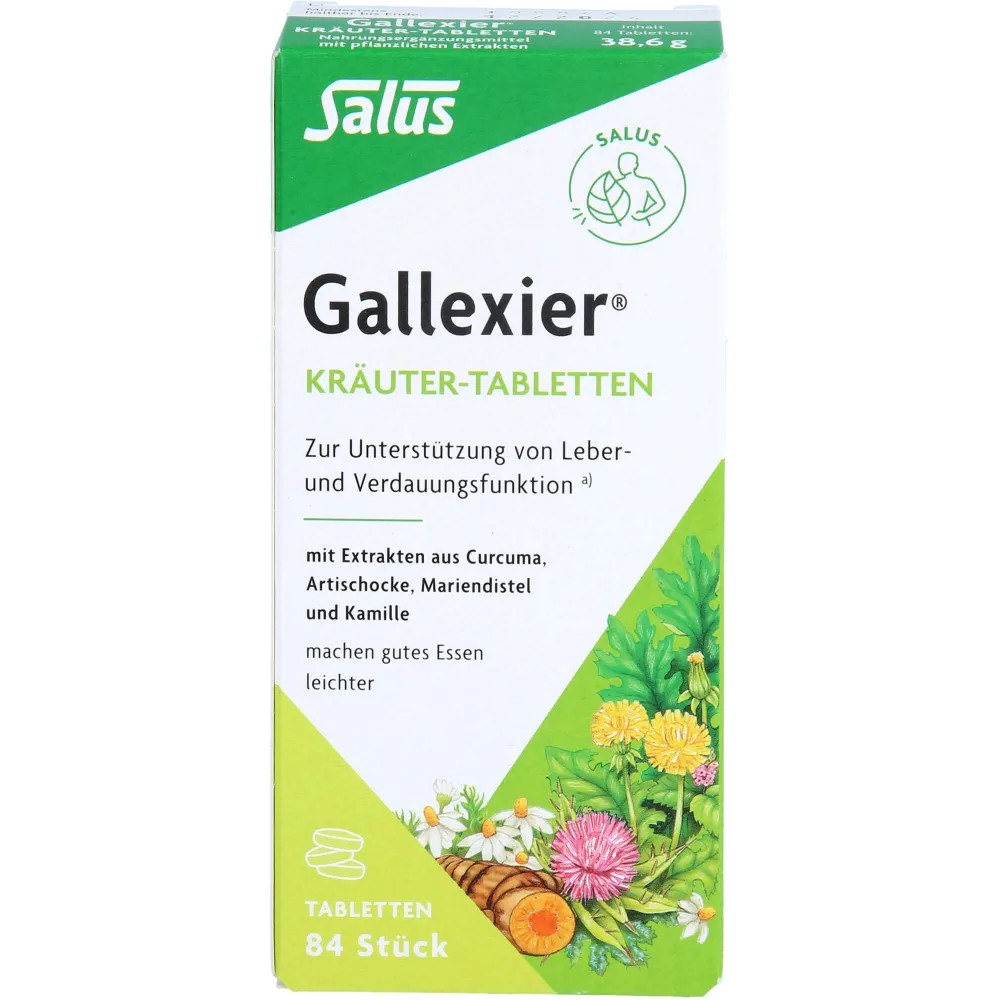 Gallexier Kräuter-Tabletten Salus 84 St