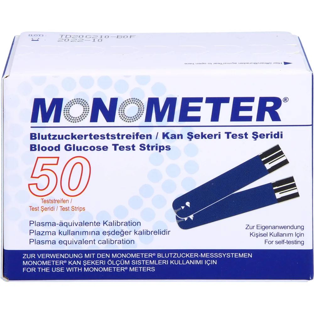 Monometer Blutzucker-Teststreifen P plasma-äquiva. 50 St