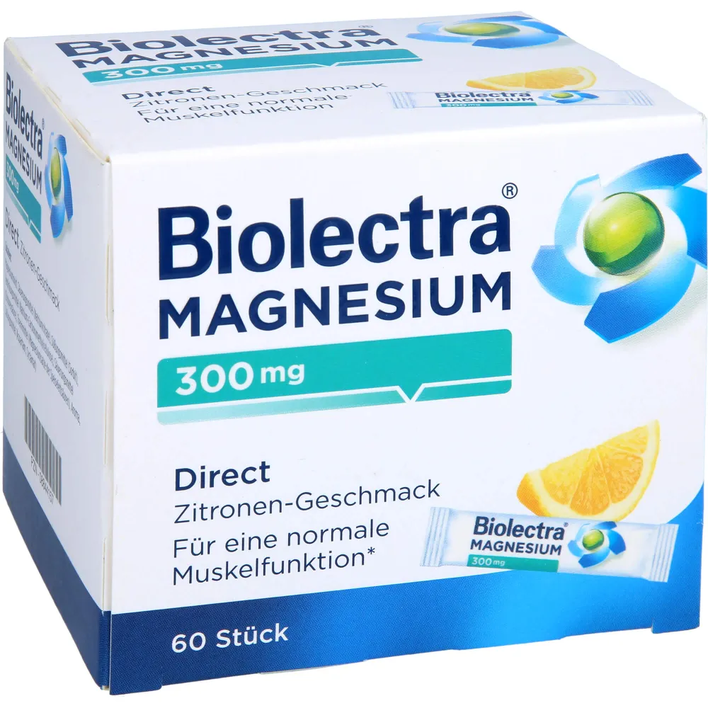 Biolectra Magnesium 300 mg Direct Zitrone Sticks 60 St