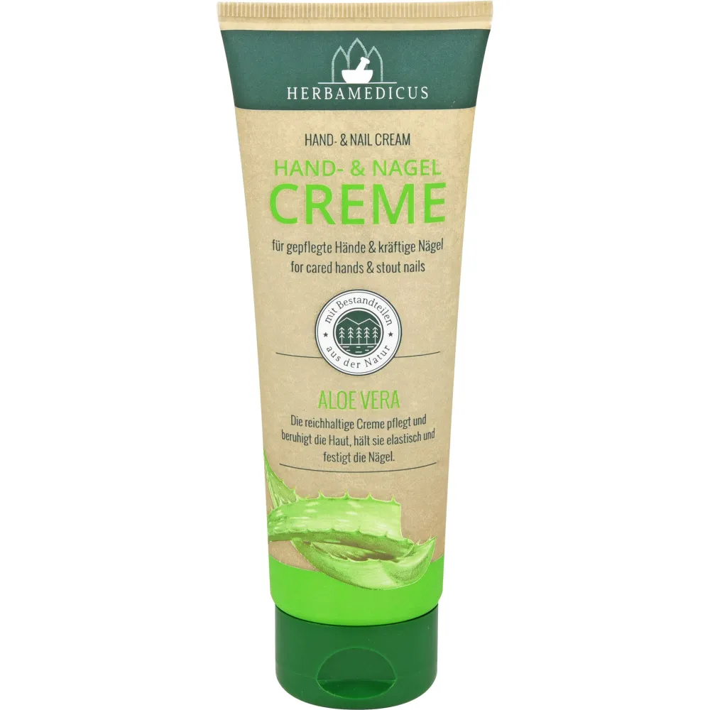 Hand Und Nagelcreme mit Aloe Vera Herbamedicus 125 ml