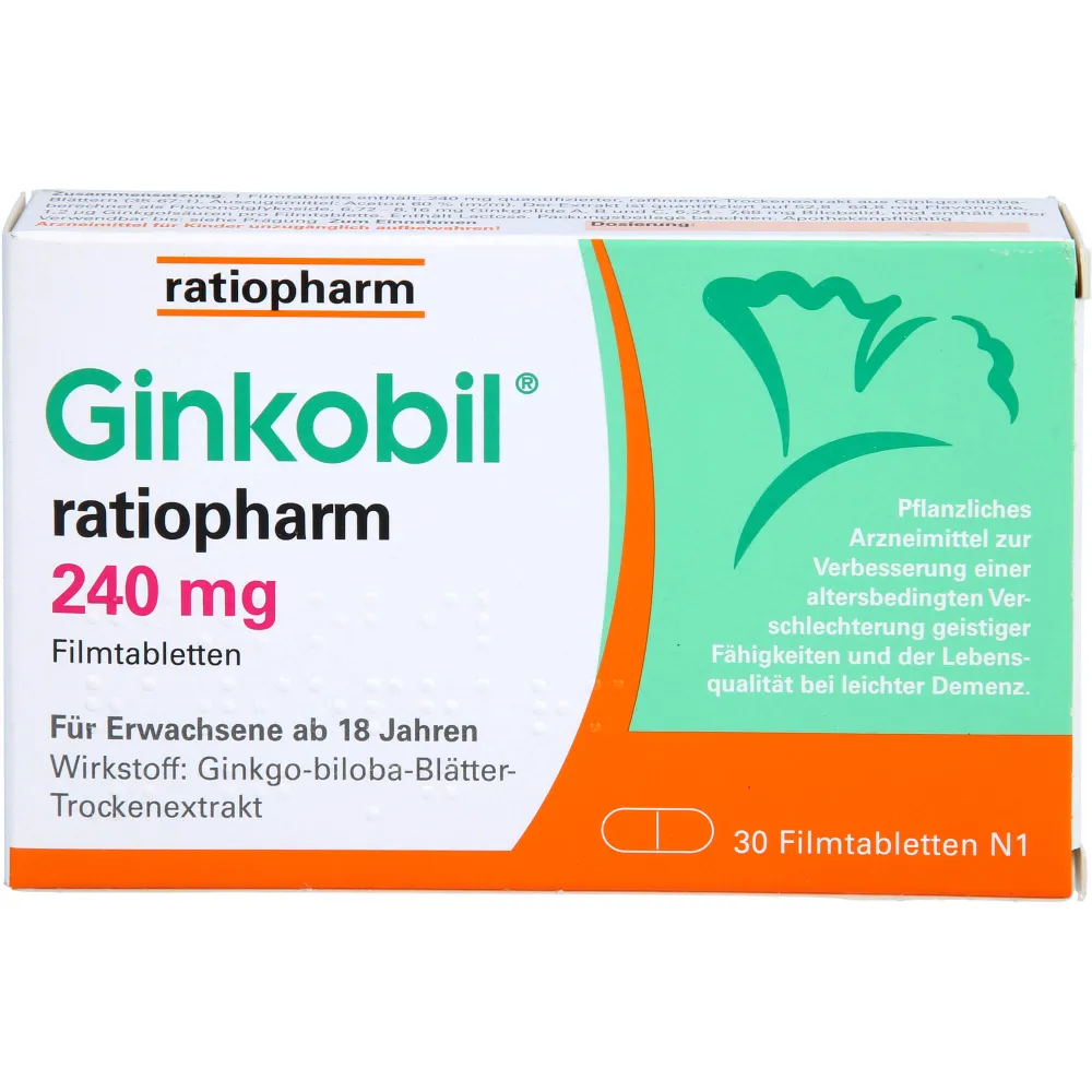 Ginkobil-ratiopharm 240 mg Filmtabletten 30 St