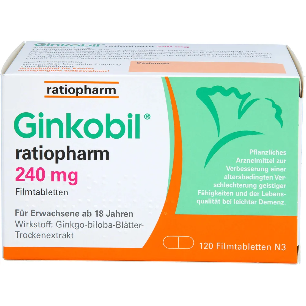 Ginkobil-ratiopharm 240 mg Filmtabletten 120 St
