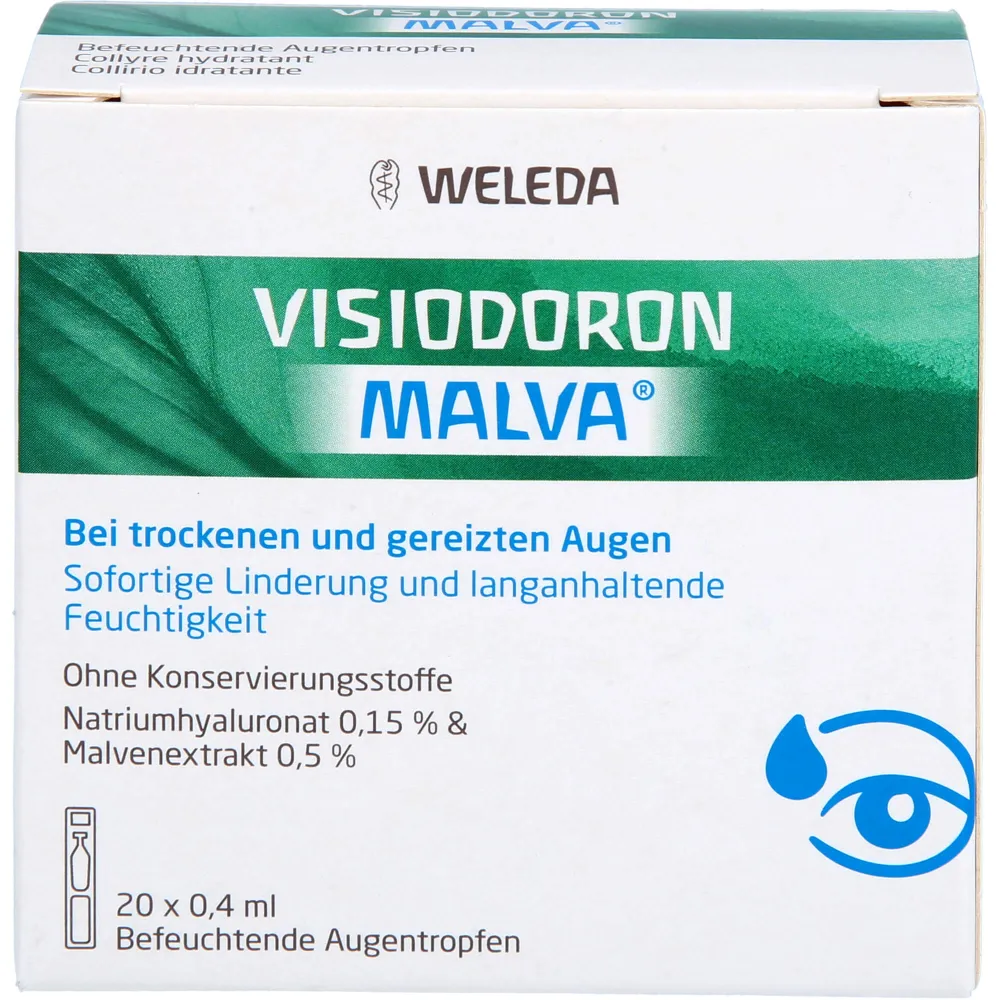 Visiodoron Malva Augentropfen in Einzeldosispipet. 8 ml