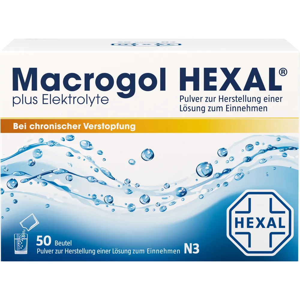 Macrogol Hexal plus Elektrolyte Plv.z.H.e.L.z.E. 50 St