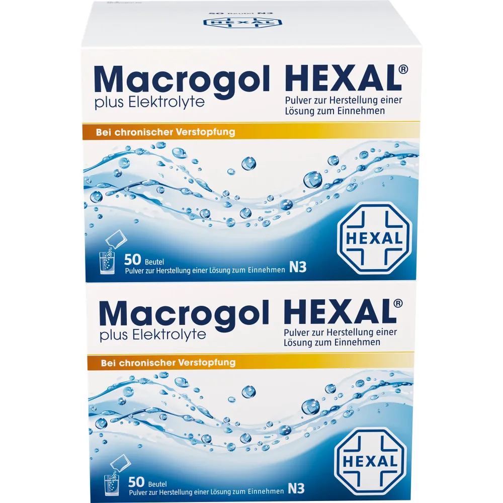 Macrogol Hexal plus Elektrolyte Plv.z.H.e.L.z.E. 100 St