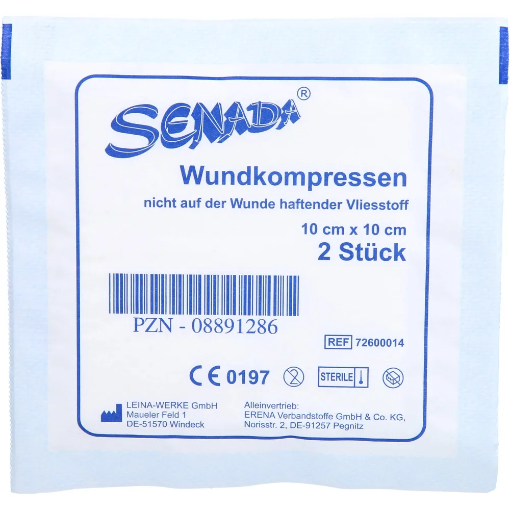 Erena Vlies-Kompressen steril 10x10 cm 2 St