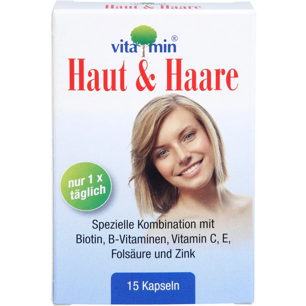Haut & Haare Vitamin Natur Pharma Kapseln 15 St