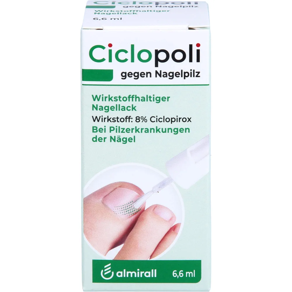 Ciclopoli gegen Nagelpilz wirkstoffhalt.Nagellack 6,6 ml