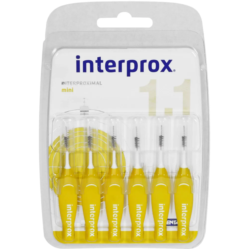 Interprox reg mini gelb Interdentalbürste Blister 6 St