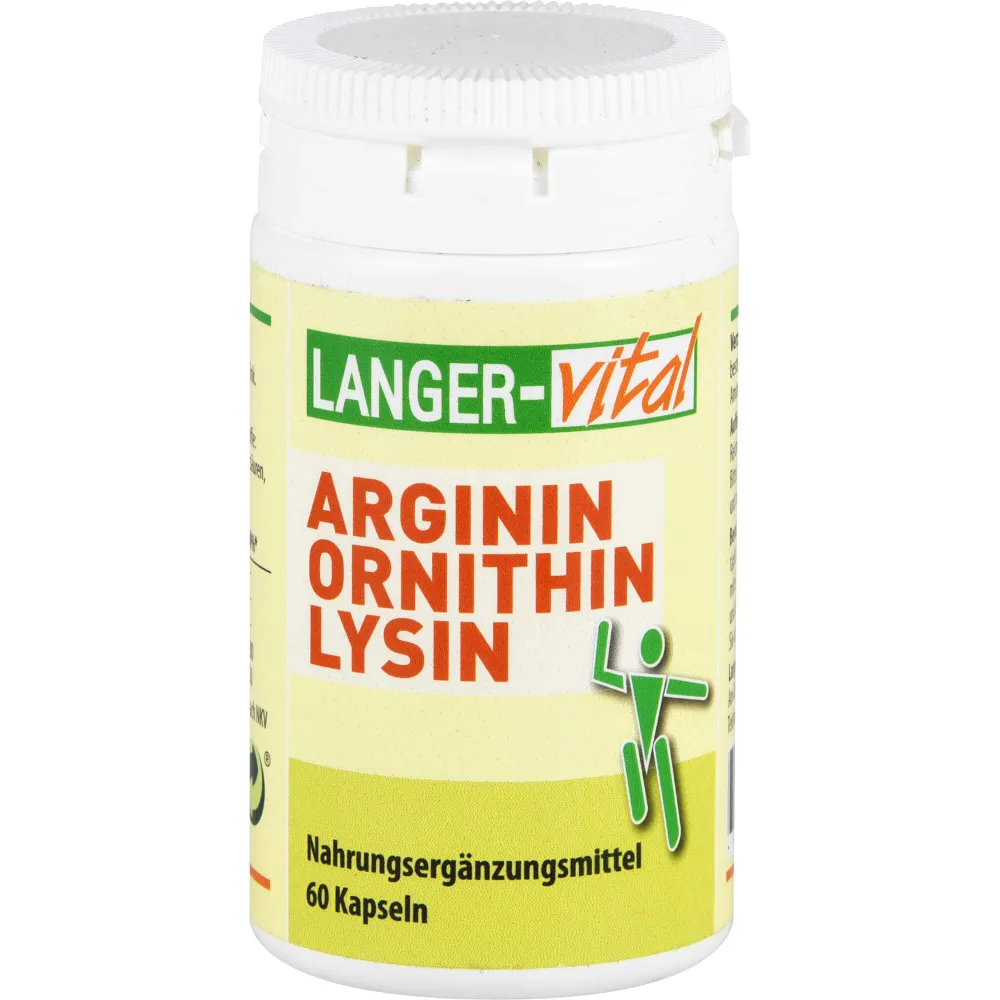 Arginin/Ornithin 1000 mg/Tg Kapseln 60 St
