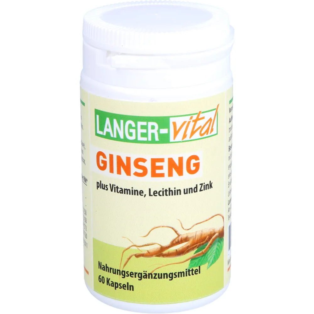 Ginseng 200 mg Lecithin Kapseln 60 St