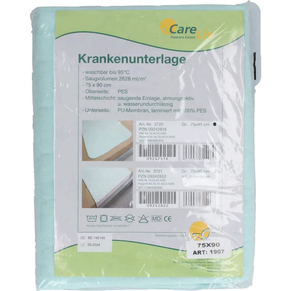 Krankenunterlage waschbar 75x90 cm 1 St