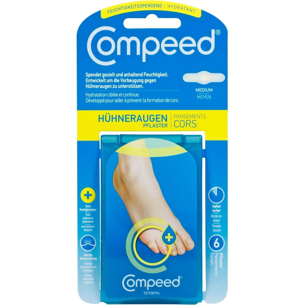 Compeed Hühneraugen Pflaster feuchtigkeitsspendend 6 St
