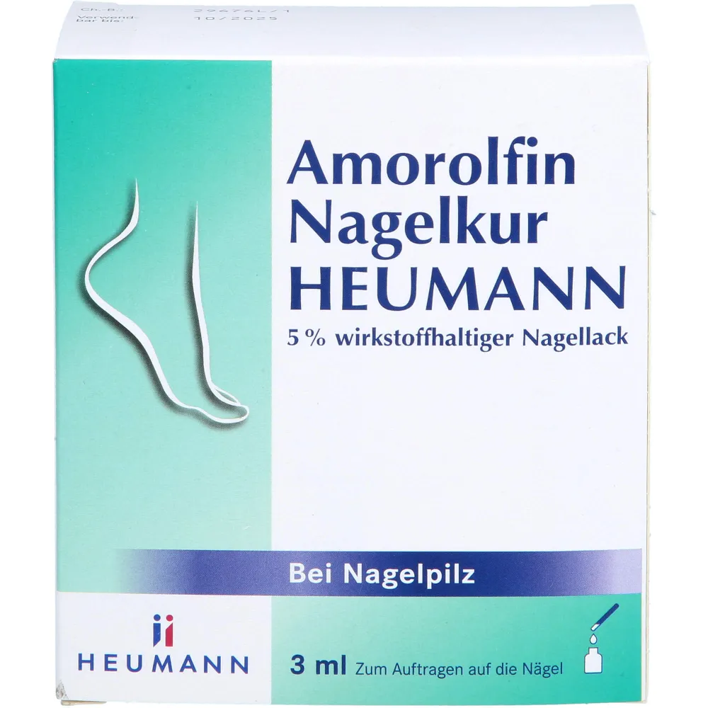 Amorolfin Nagelkur Heumann 5% wst.halt.Nagellack 3 ml