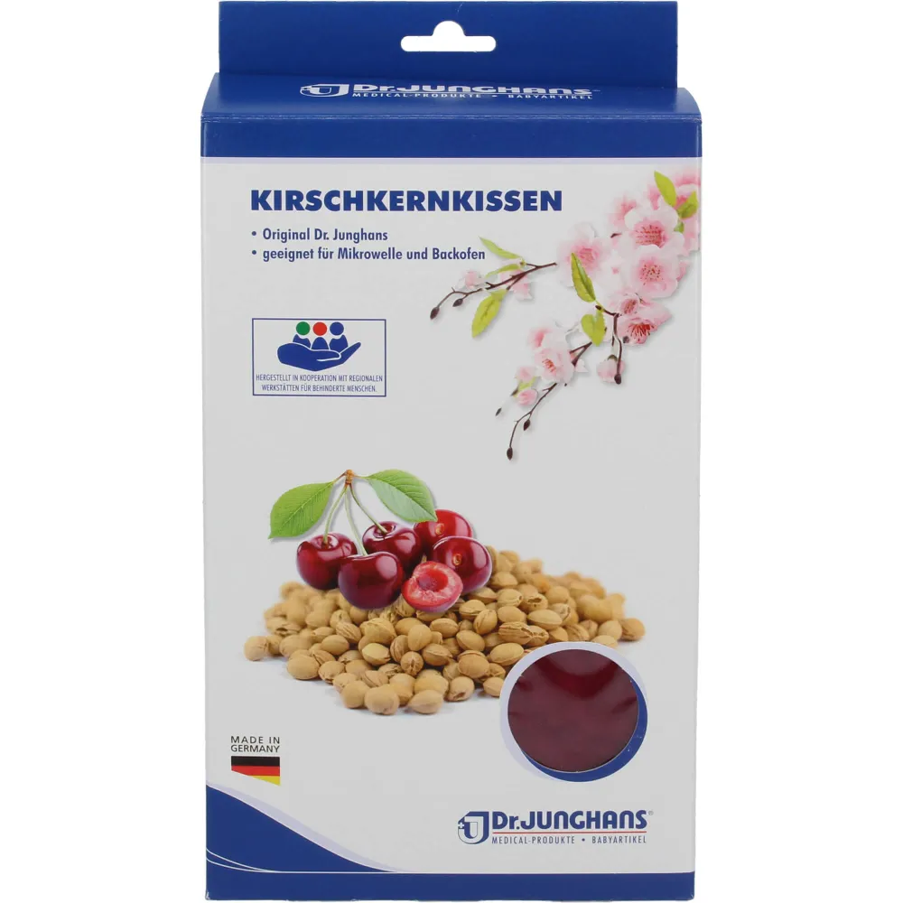 Kirschkernkissen 20x30 cm mit Flausch bordeaux 1 St