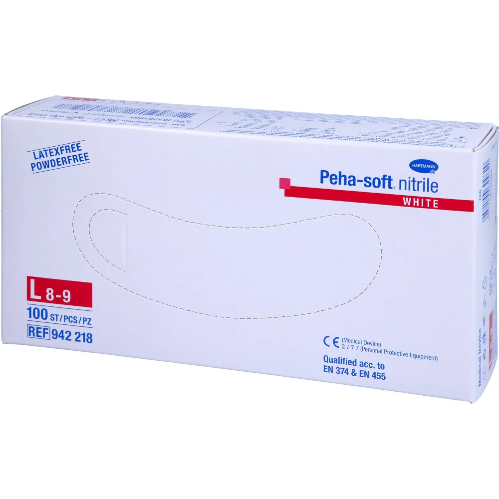 Peha-Soft nitrile white Unt.Hands.unsteril pf L 100 St