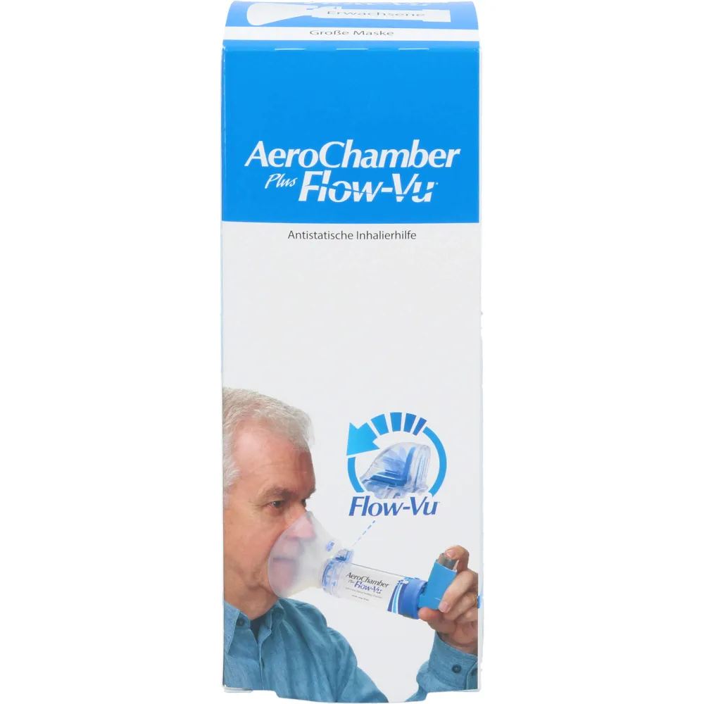 Aerochamber m.Maske f.Erw.u.Kdr.ab 5 Jahre blau 1 St