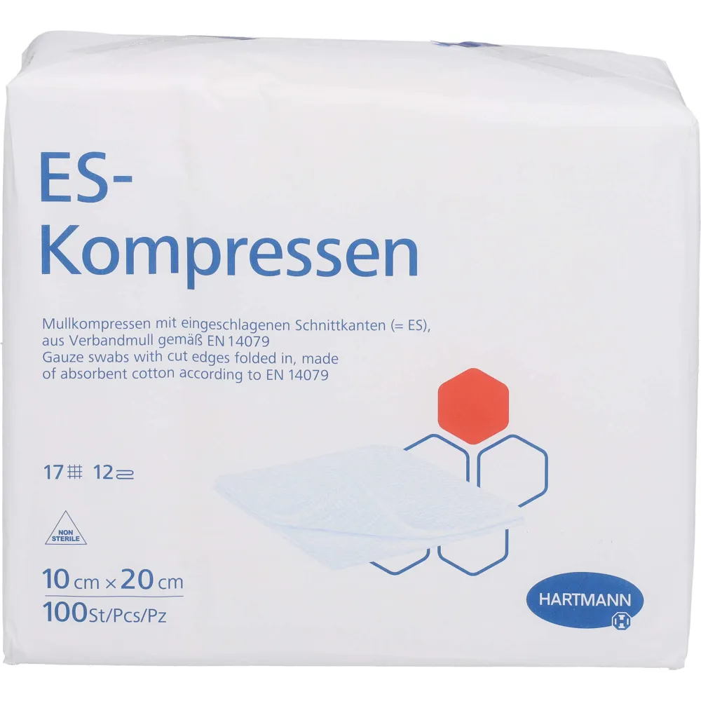 Es-Kompressen unsteril 10x20 cm 12fach 100 St