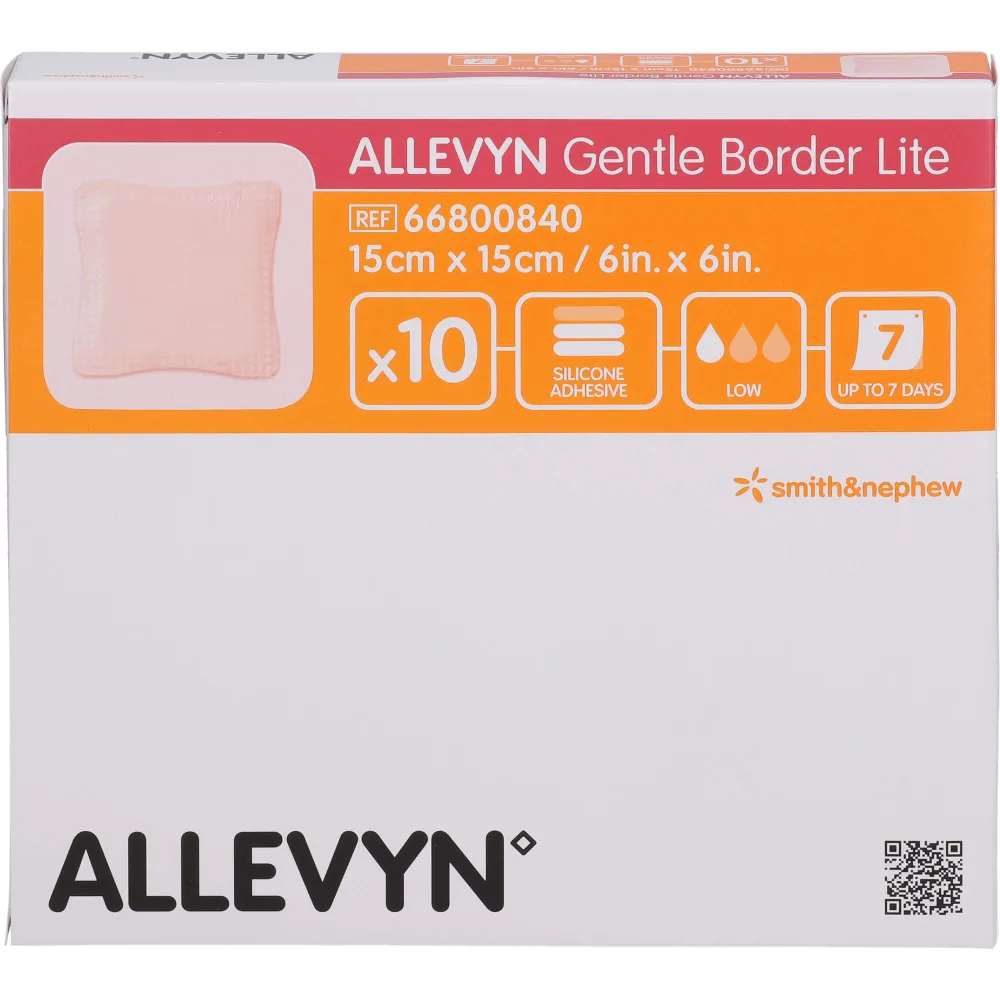 Allevyn Gentle Border Lite 15x15 cm Schaumverb. 10 St