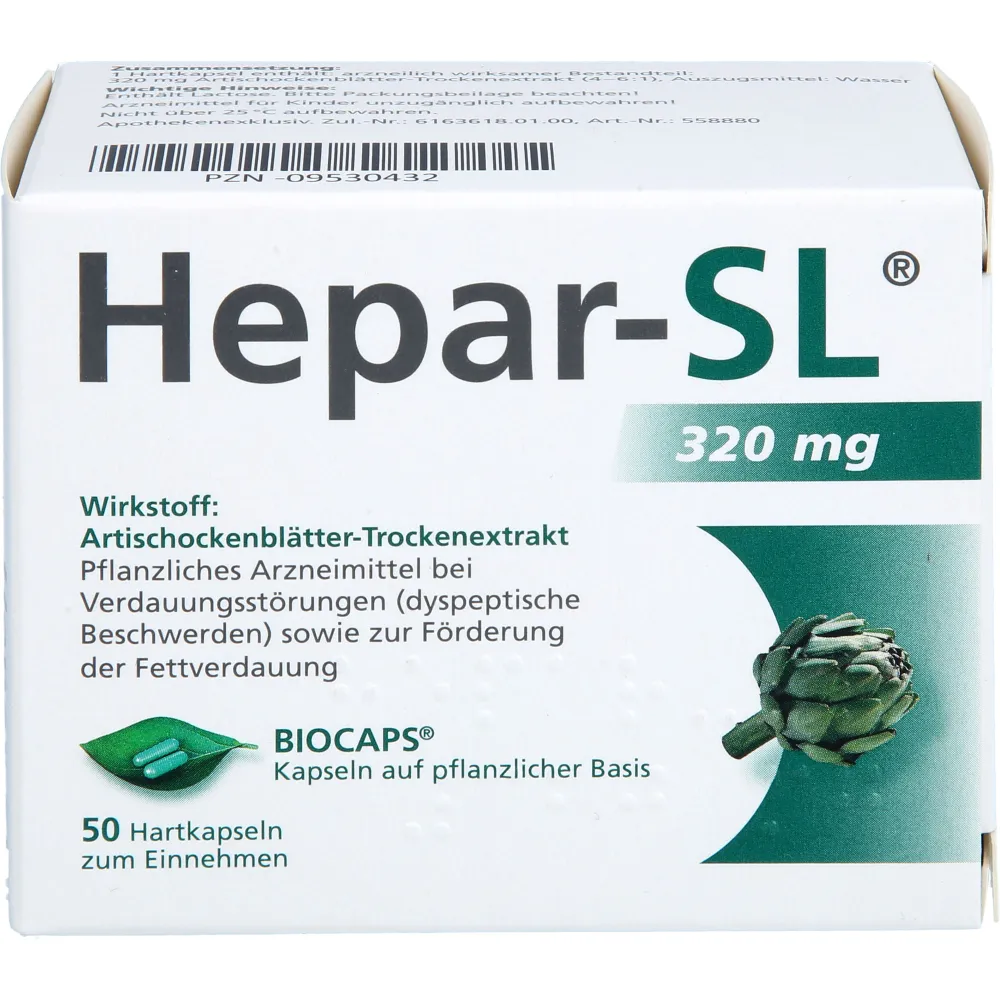 Hepar-Sl 320 mg Hartkapseln 50 St