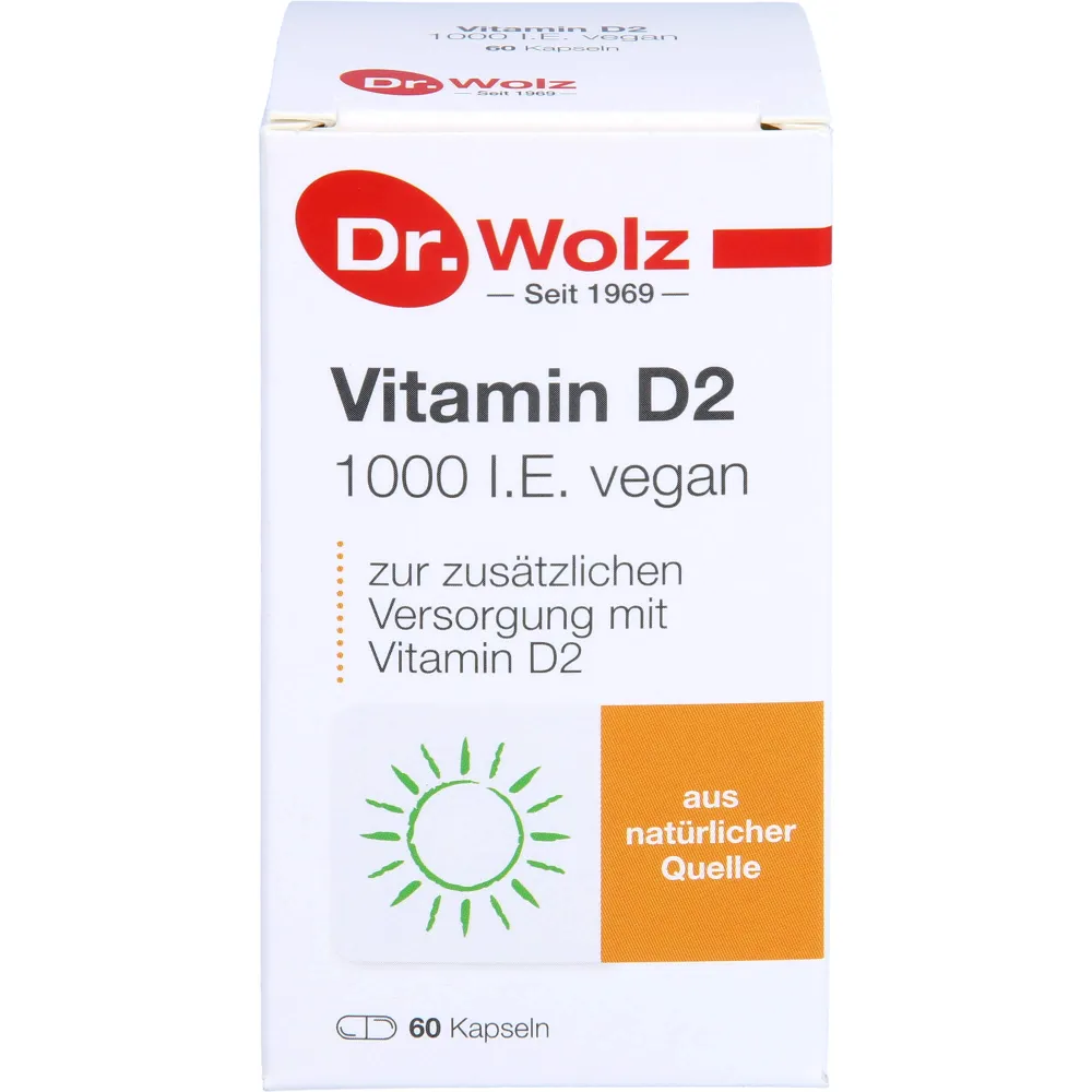 Vitamin D2 1000 I.E. vegan Kapseln 60 St