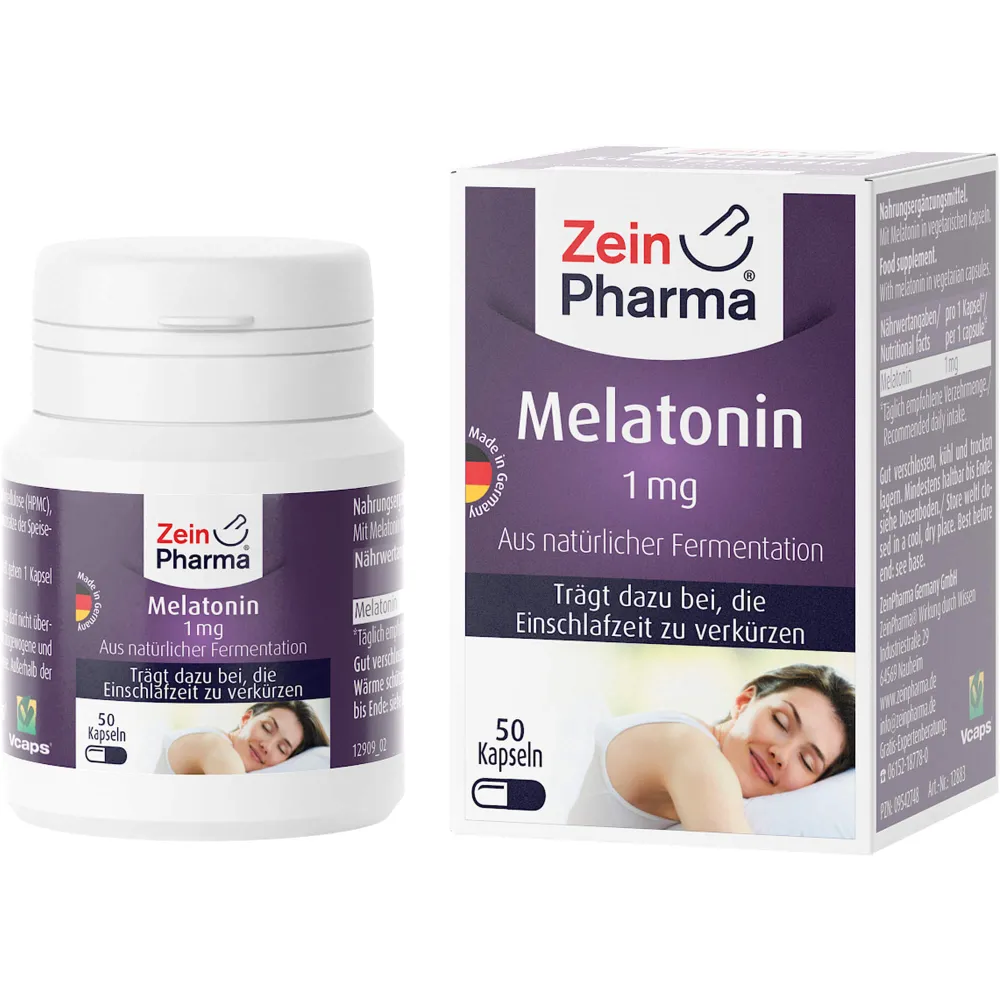 Melatonin Kapseln 1 mg 50 St