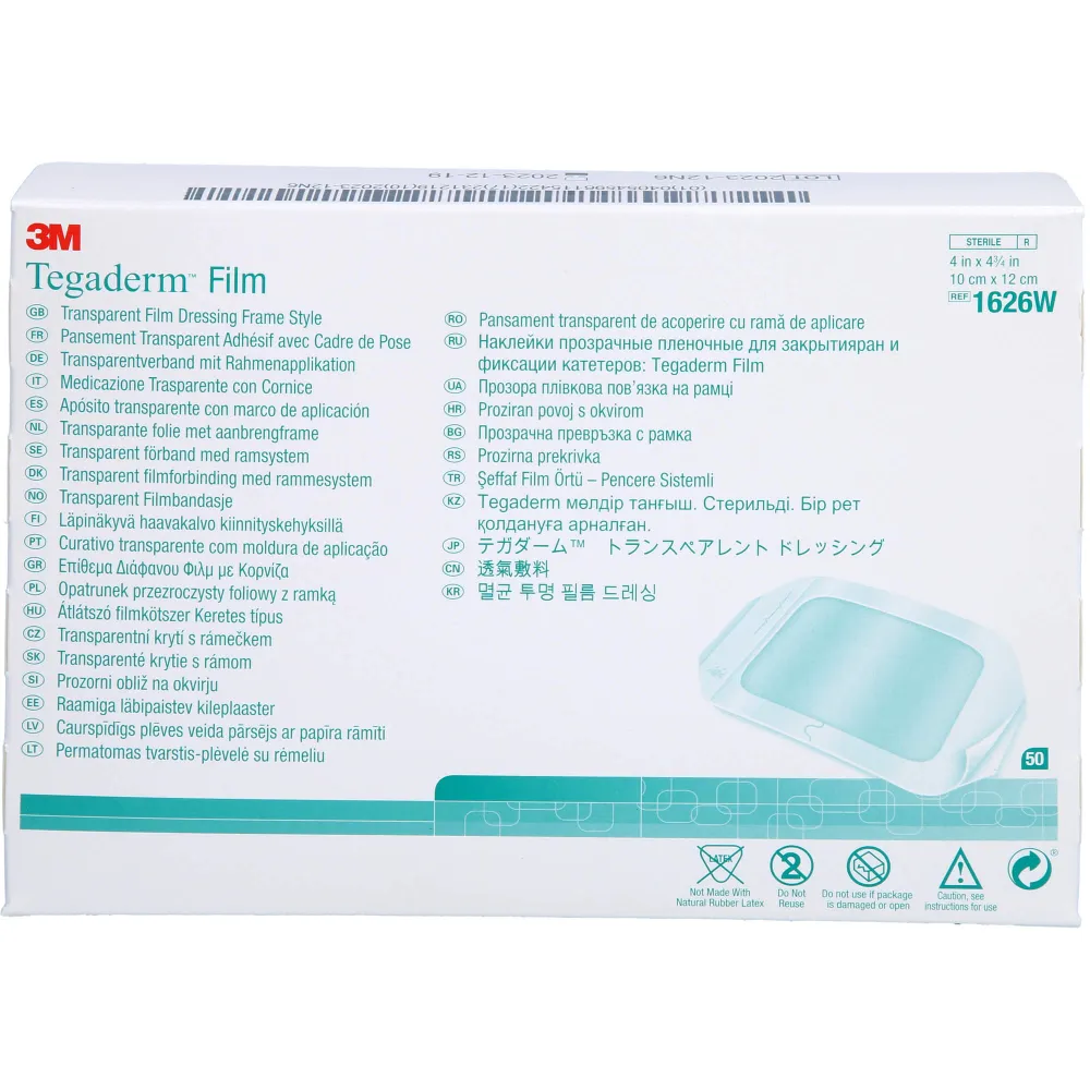 Tegaderm 3M Film 10x12 cm 1626W 50 St
