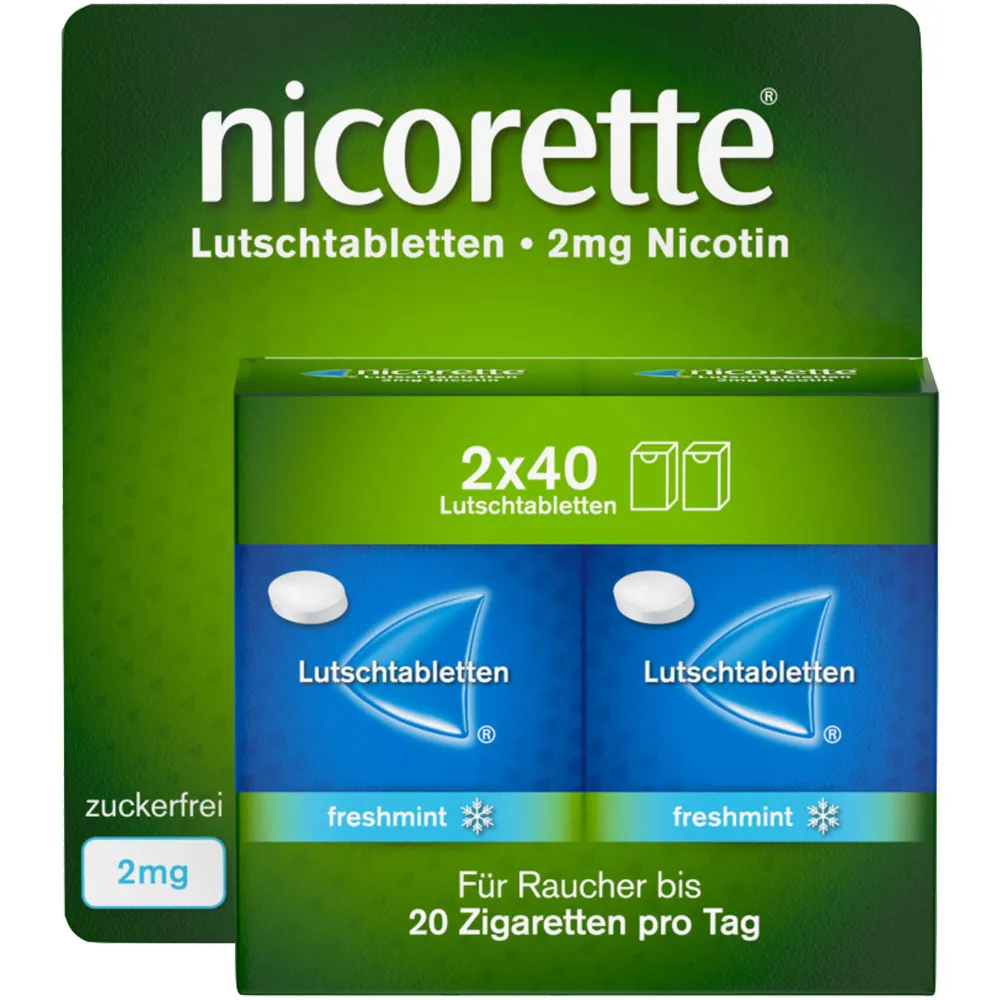 Nicorette freshmint 2 mg Lutschtabletten gepresst 80 St