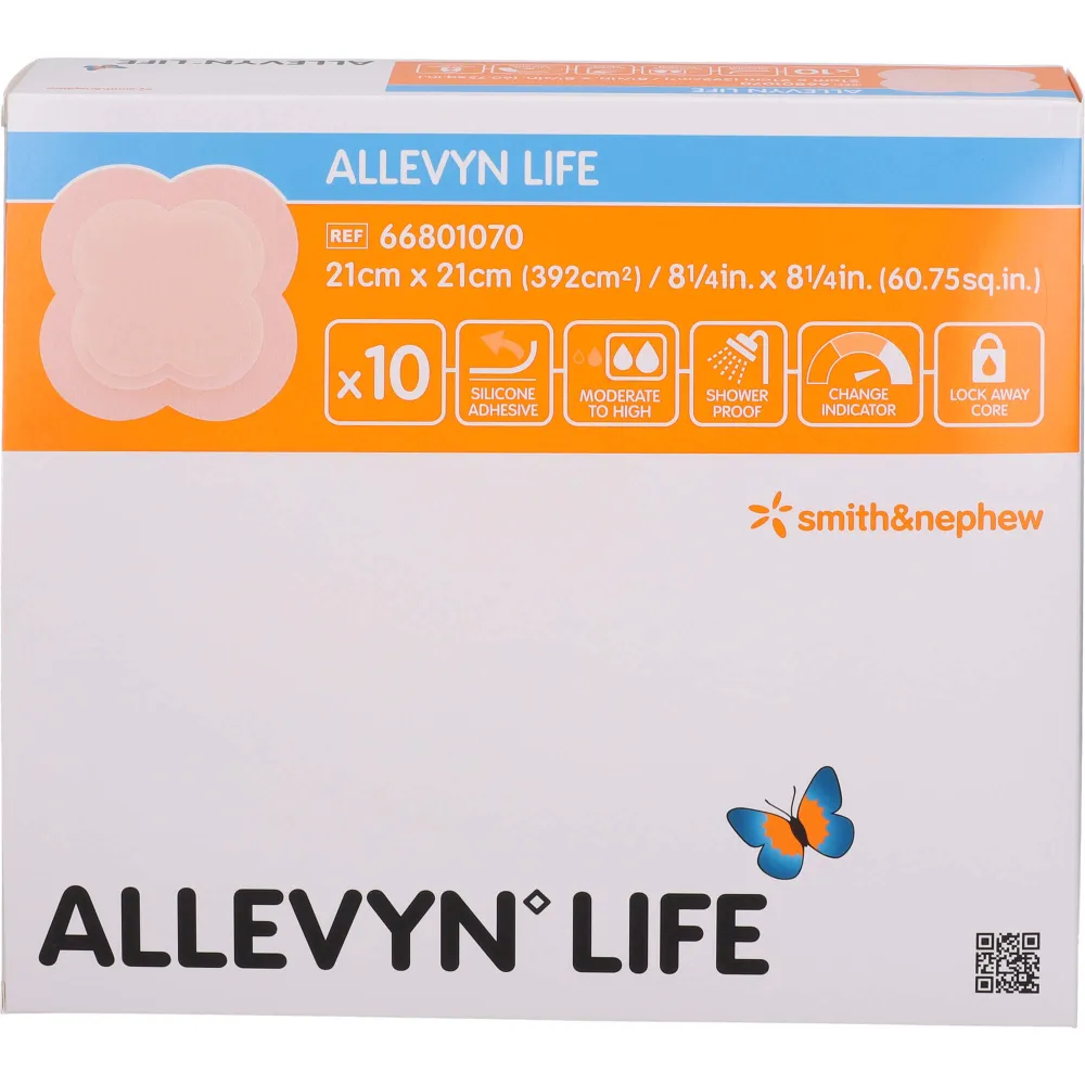 Allevyn Life 21x21 cm Silikonschaumverband 10 St