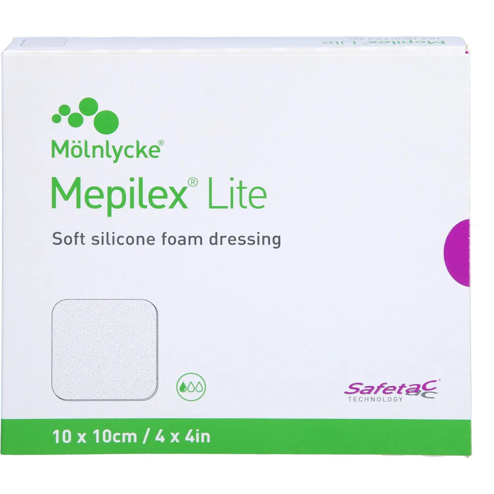 Mepilex Lite Schaumverband 10x10 cm steril 5 St