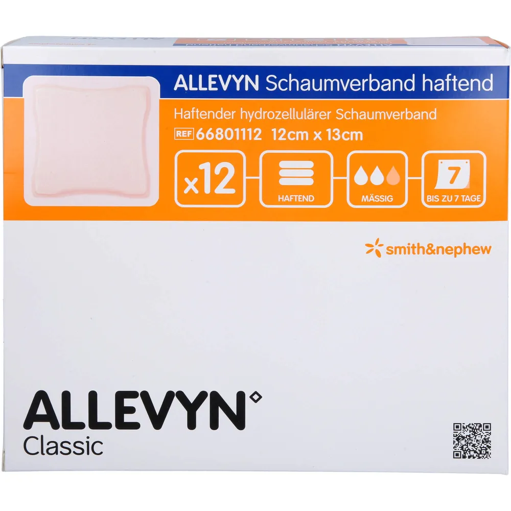 Allevyn Schaumverband 12x13 cm haftend 12 St