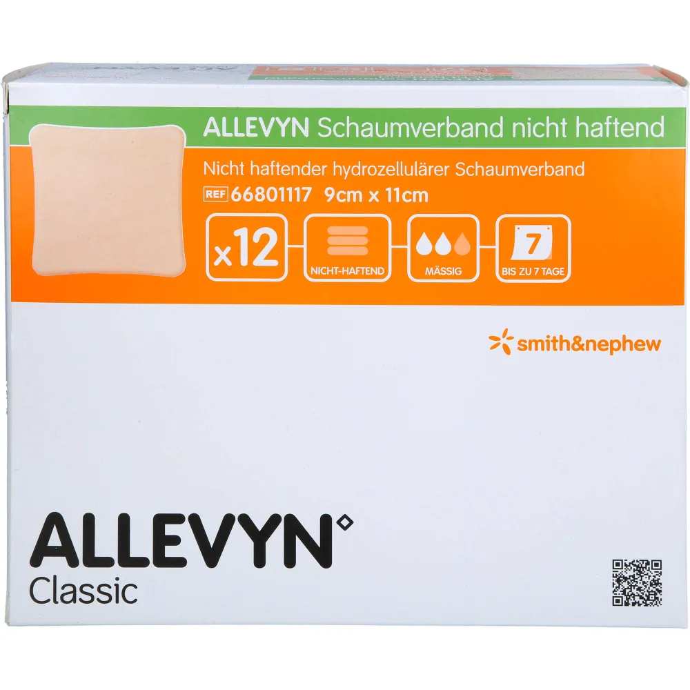 Allevyn Schaumverband 9x11 cm nicht haftend 12 St