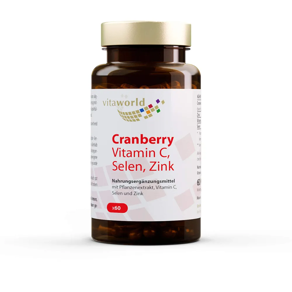 Cranberry Vitamin C+Selen+Zink Kapseln 60 St