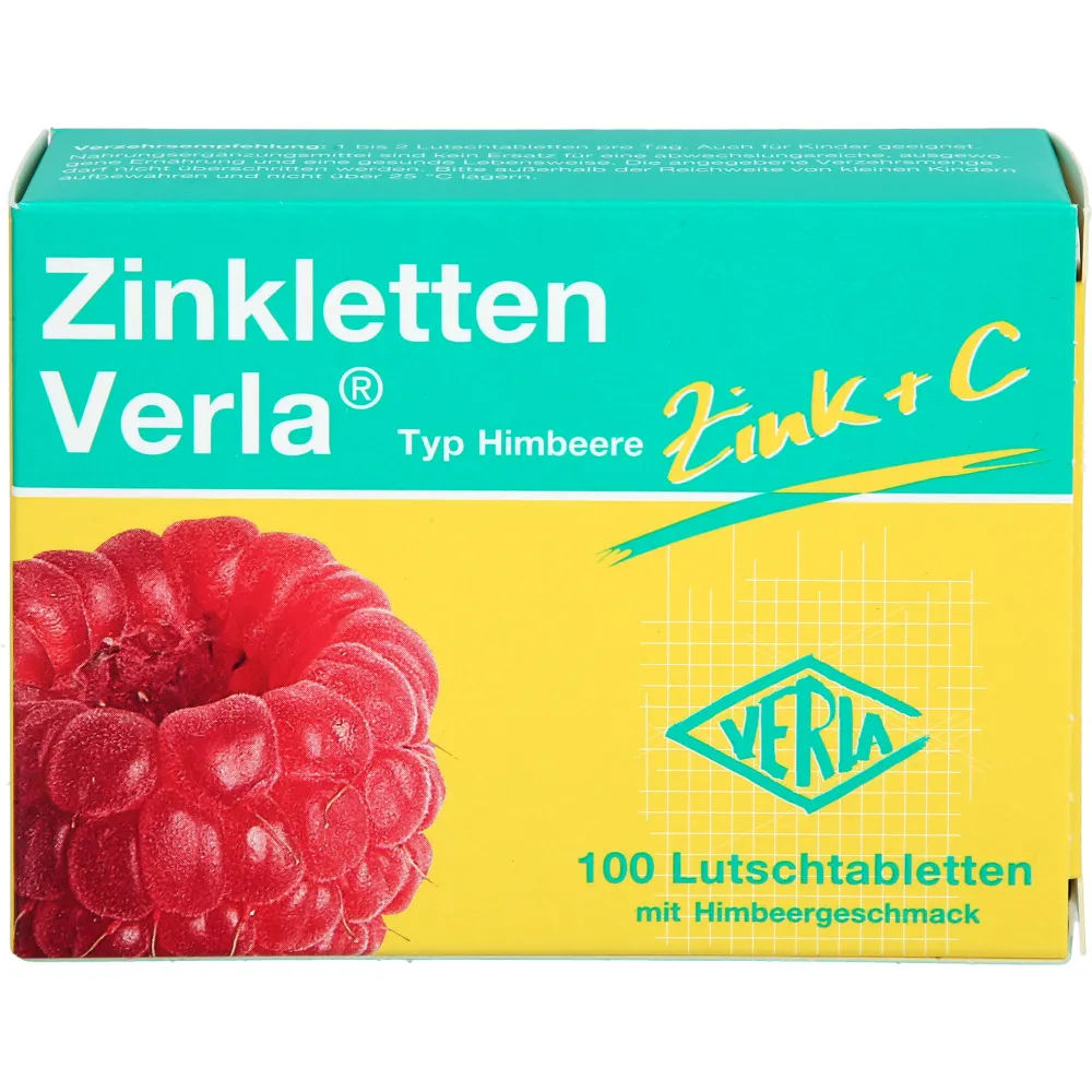 Zinkletten Verla Himbeere Lutschtabletten 100 St
