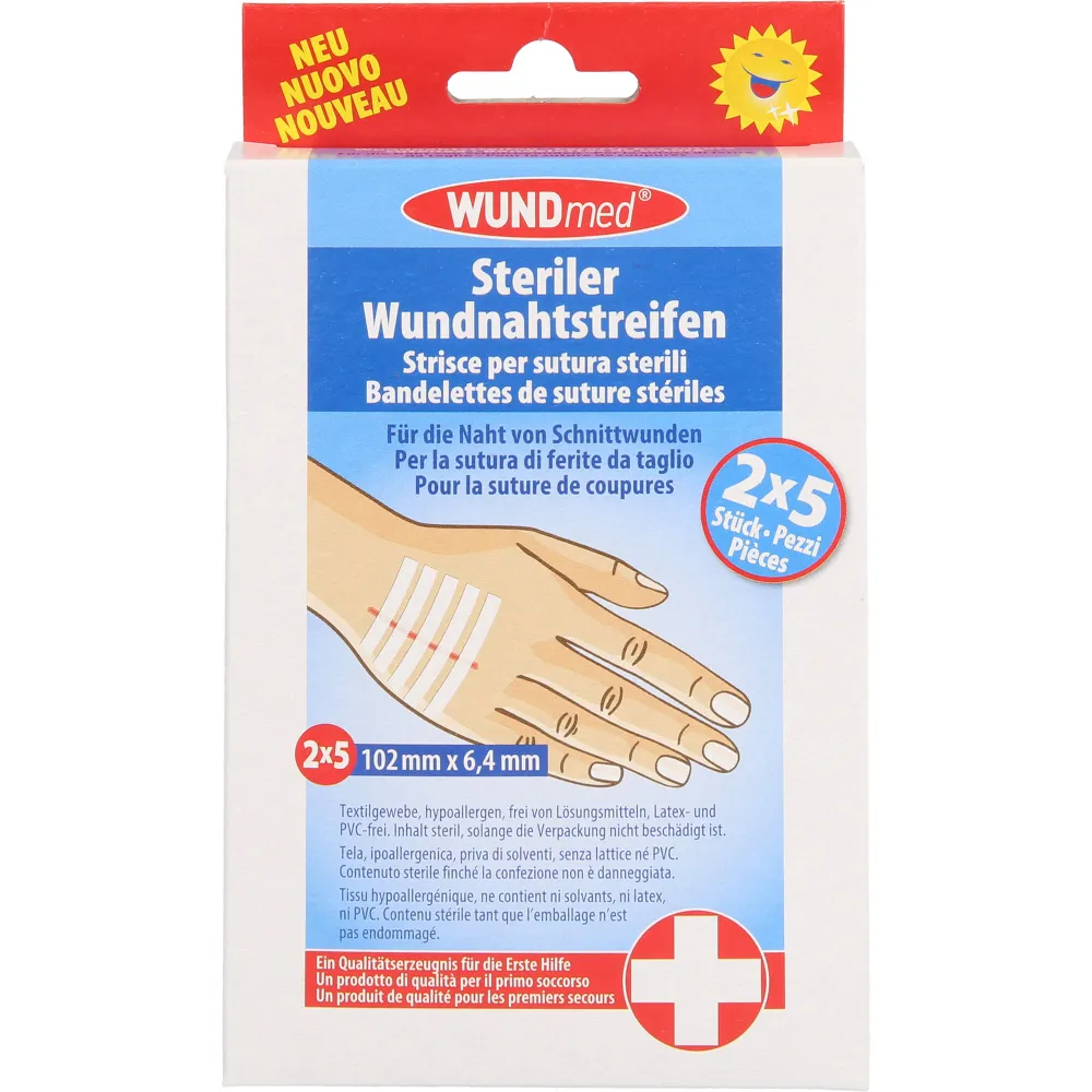 Wundnahtstreifen 6,4x102 mm 10 St