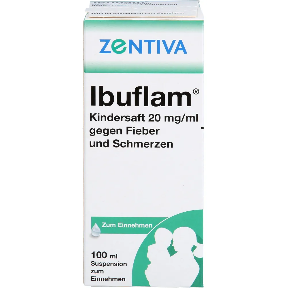 Ibuflam Kindersaft 20mg/ml gegen Fieber u.Schmerz. 100 ml