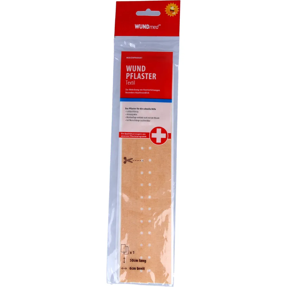 Wundpflaster Textil 6 cmx0,5 m 1 St