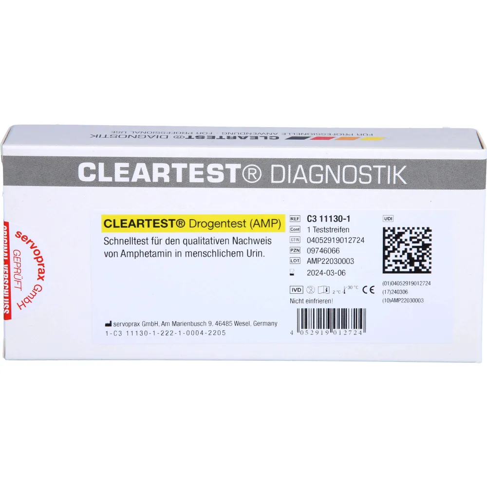 Cleartest Drogentest Amp Teststreifen 1 St