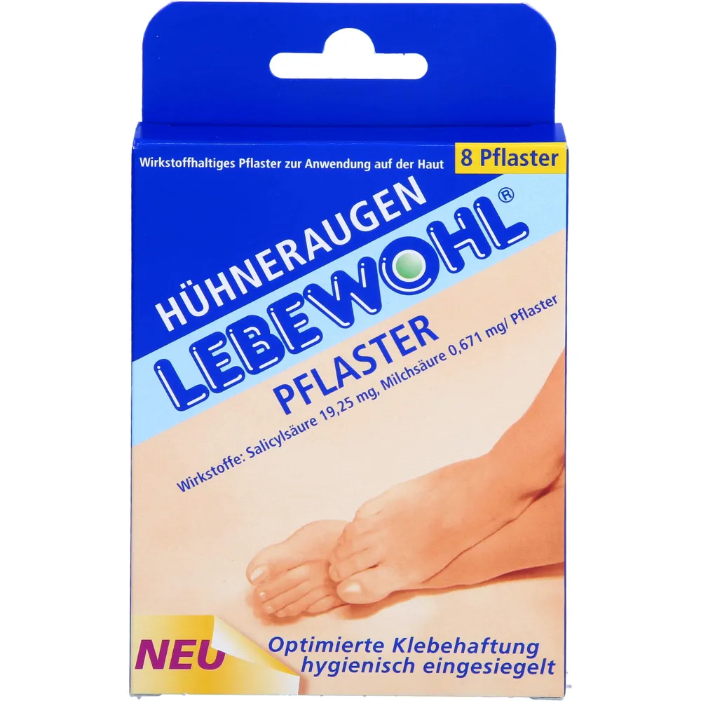 Lebewohl Hühneraugen Pflaster 8 St