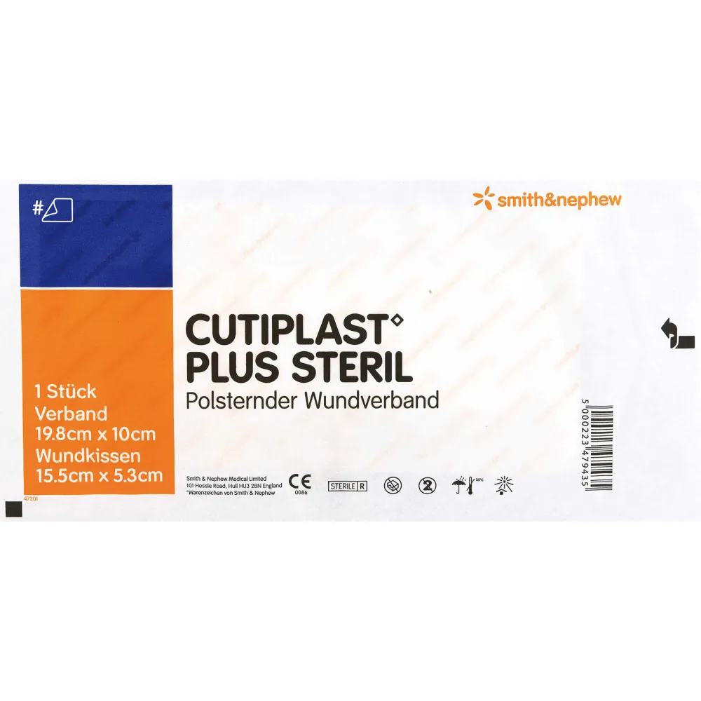 Cutiplast Plus steril 10x19,8 cm Verband 1 St