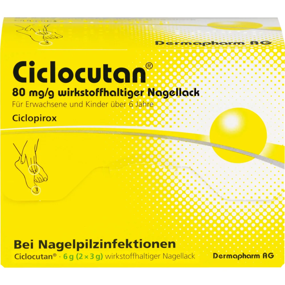Ciclocutan 80 mg/g wirkstoffhaltiger Nagellack 6 g