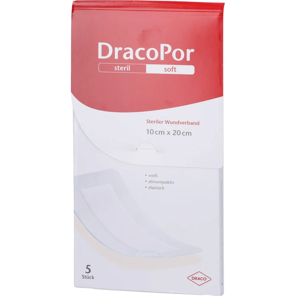 Dracopor Wundverband 10x20 cm steril 5 St