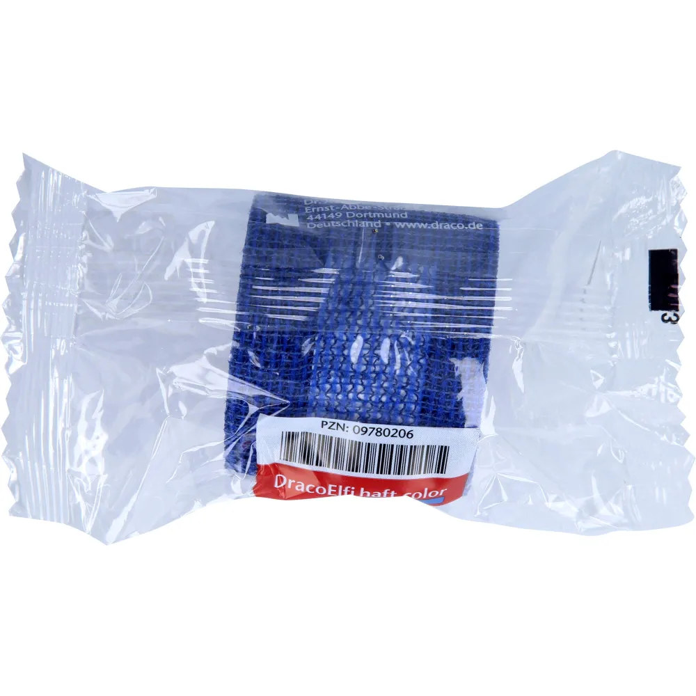 Dracoelfi haft color elast.Fixierb.4 cmx4 m blau 1 St