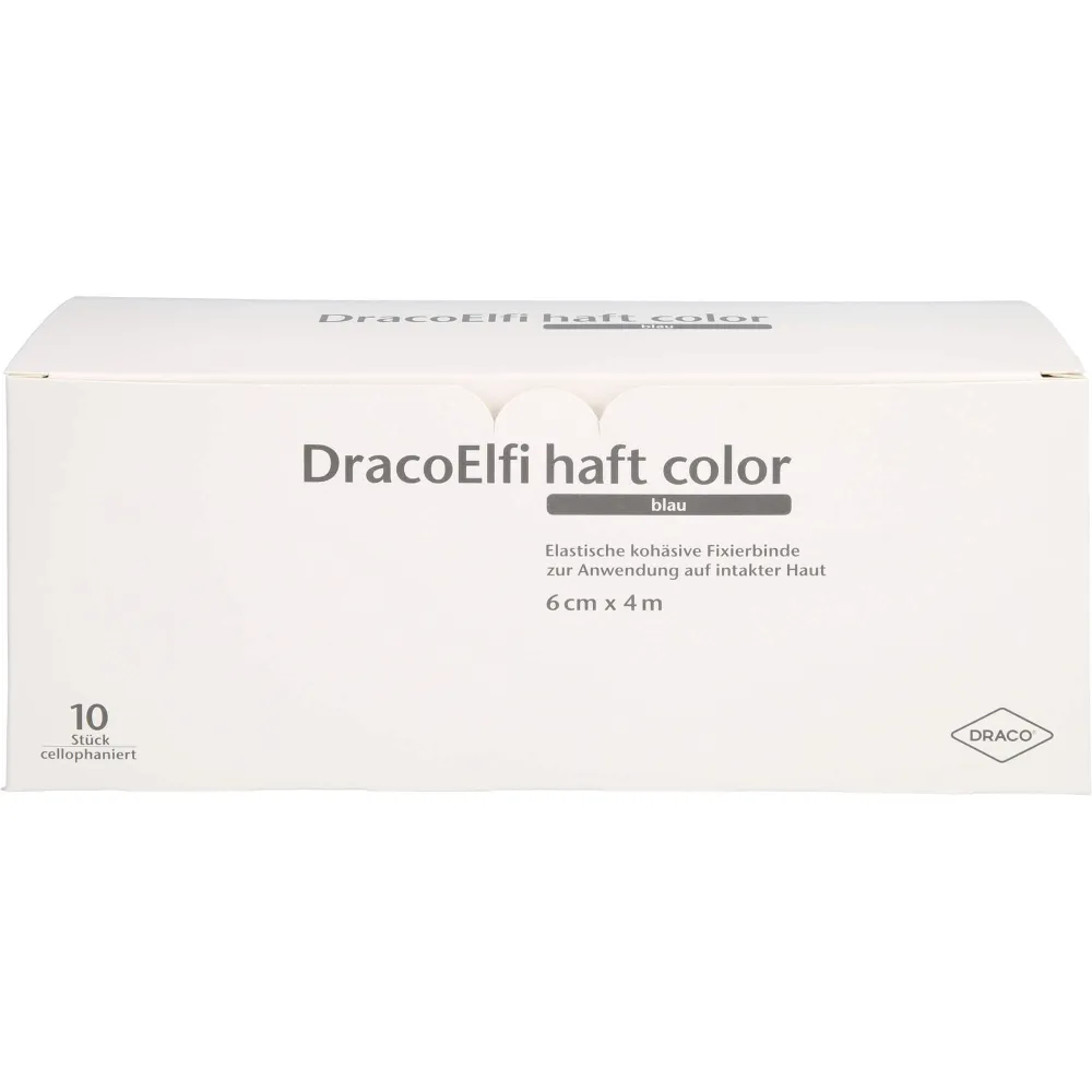 Dracoelfi haft color elast.Fixierb.6 cmx4 m blau 1 St