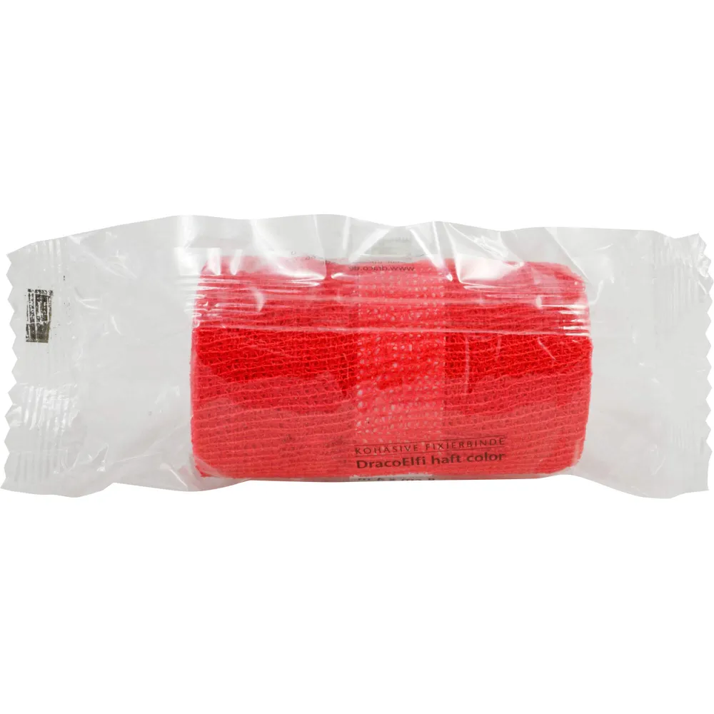 Dracoelfi haft color elast.Fixierb.8 cmx4 m rot 1 St