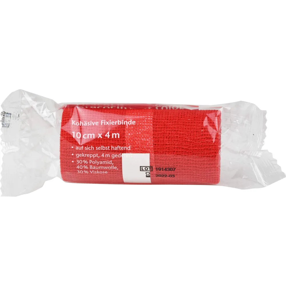 Dracoelfi haft color elast.Fixierb.10 cmx4 m rot 1 St