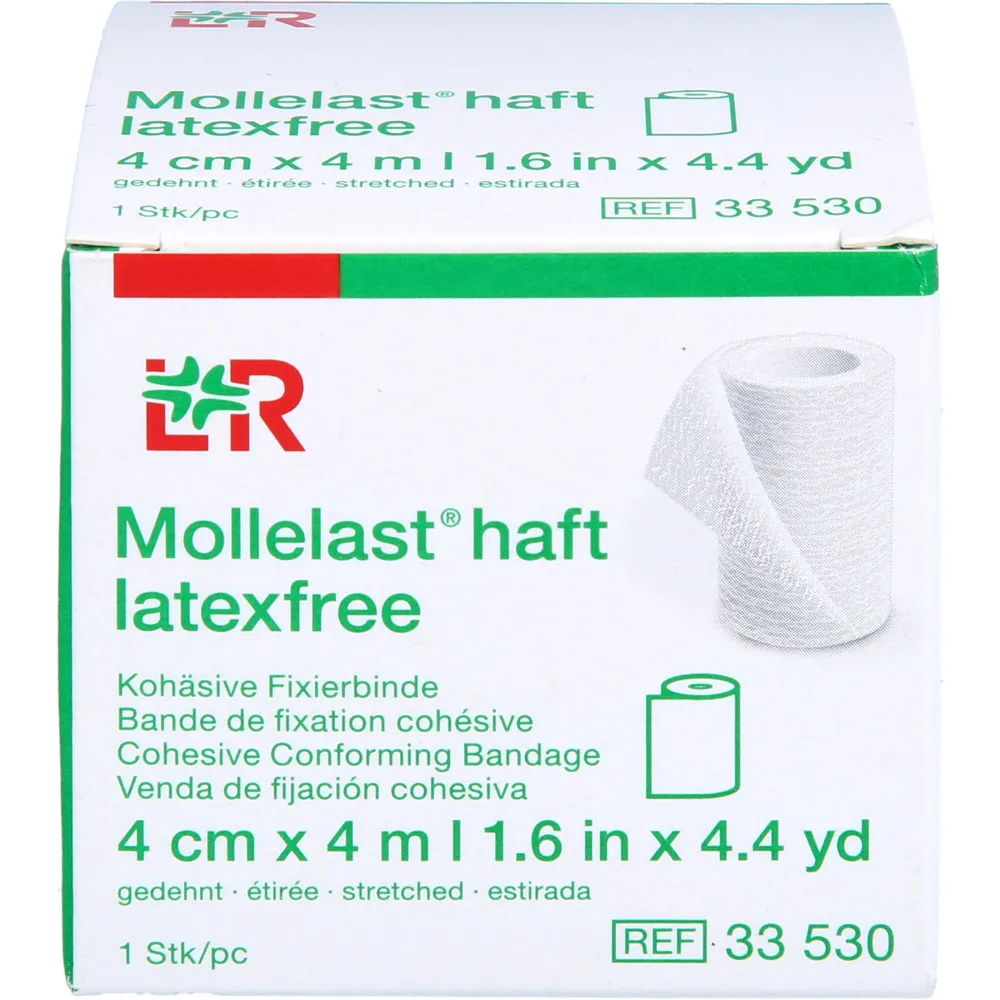 Mollelast haft Binden latexfrei 4 cmx4 m weiß 1 St