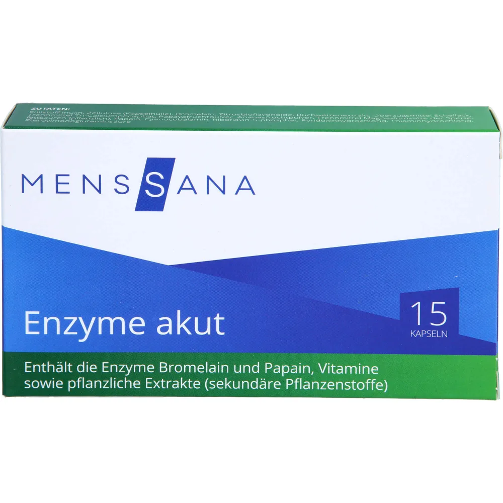 Enzyme akut MensSana Kapseln 15 St
